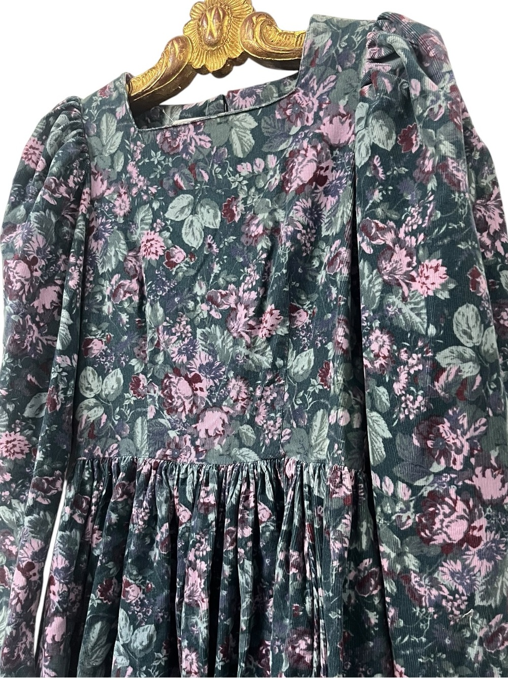 Vintage Laura Ashley Floral Cotton Midi Dress – Size 8 – Made in Great Britain - Picture 3 of 13